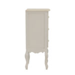 Pazlen Inart bedside table antique white color mdf 40x34.5x82cm - Image 4