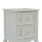 Pazlen Inart bedside antique white color mdf 40x45x65cm - Слика 5