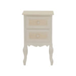 Bedside table Joliene Inart natural-antique white color mdf 40x34.5x64.5cm - Image 2