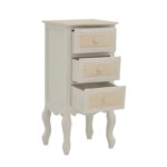 Bedside table Joliene Inart natural-antique white color mdf 40x34.5x82cm - Image 3