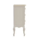 Bedside table Joliene Inart natural-antique white color mdf 40x34.5x82cm - Image 4