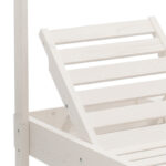 Pakoworld Dual 2-seater deckchair with whitel solid wood canopy - Image 5