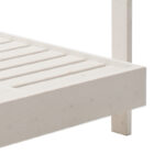 Pakoworld Dual 2-seater deckchair with whitel solid wood canopy - Image 6