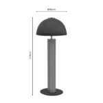 Floor lamp Cableler Inart Ε27  black metal D46x114cm - Слика 4
