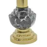 Side table Cogent Inart black-gold metal D46x50cm - Image 3