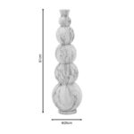 Vase Lopel Inart black-gold metal D26x87cm - Слика 4