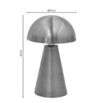 Table lamp Whity Inart E27 gold metal D31x49cm - Image 3