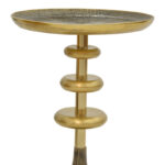 Side table Trego Inart gold-black metal D39x55cm - Слика 3
