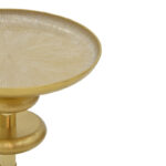 Side table Trego I Inart gold-white metal D33x42cm - Image 3