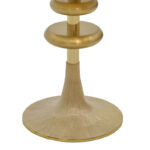 Side table Trego I Inart gold-white metal D33x42cm - Image 4