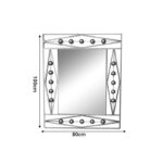 Mirror Roteron Inart gold metallic 80x2x100cm - Image 2