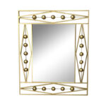 Mirror Roteron Inart gold metallic 80x2x100cm