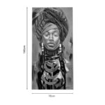 Paining on canvas Afro Inart 70x3x140cm - Слика 2