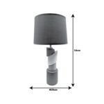Table lamp Frant Inart E27 brown ceramic-metal D28x54cm - Image 2