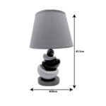 Table lamp Hethen Inart E27 coffee ceramic-metal D30x43.5cm - Image 2