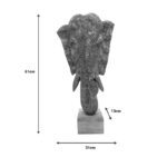 Table decoration elephant Zap Inart gold mango wood 31x13x61cm - Image 2