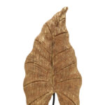 Table decoration leaf Thelx Inart gold mango wood-iron 24.5x8.5x57.5cm - Слика 2