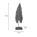 Table decoration leaf Lopi Inart gold mango wood-iron 23x9x77.5cm - Слика 3