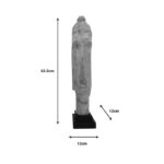 Buddha bust Dran Inart natural mango wood 12x12x63.5cm - Слика 2