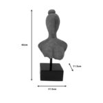 Table decoration Lafia Inart natural mango wood-iron 17.5x11.5x42cm - Слика 2