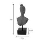 Table decoration Lafia I Inart  natural mango wood-iron 17.5x11.5x42cm - Слика 2