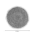 Carpet Derzie Inart natural rope D100x2cm - Слика 2