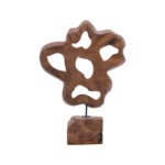Table decoration Strab Inart natural wood teak-metal 49x15x70cm - Слика 2