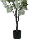 Decorative plant Bean flowers in a pot Inart white pp H125cm - Слика 3