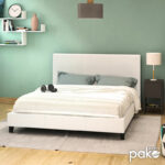Double bed Nevil PU white matte 150x200 - Image 2