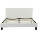 Double bed Nevil PU white matte 150x200 - Image 4