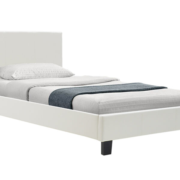 Bed Nevil PU white matte 100x200