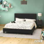 Double bed Nevil PU black matte 150x200 - Слика 2