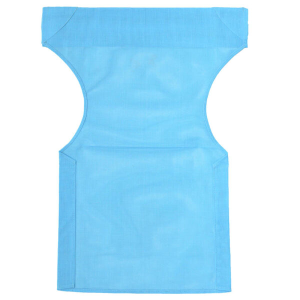 Transparent fabric Nexus for director's chairs color turqoise for professional use 45/57x1x78,5cm