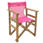 transparent fabric Nexus for director's chairs color fuchsia for professional use 45/57x1x78,5cm - Image 2
