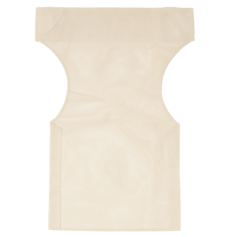 022-000004 Nexus professional perforated cloth for director's armchair ecru pvc 45/57x1x78,5cm - Image 1