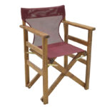 Perforated cloth Nexus professional for director's chair burgundy 45/57x1x78.5cm - Image 2