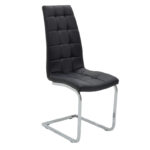 Chair Darrell Metal chrome with PU black