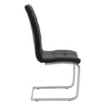 Chair Darrell Metal chrome with PU black - Image 4