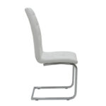 Chair Darrell metal chrome with PU white - Image 4