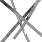 Dining table Steve round with transparent glass D120x74,5cm - Слика 4