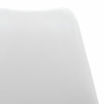 Chair Gaston PP with PU color white - oak 43x51x75cm - Image 5