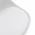 Chair Gaston PP with PU color white - oak 43x51x75cm - Image 6