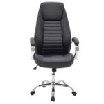 Sonar manager office chair with PU in black colour - Image 3