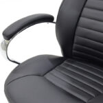 Sonar manager office chair with PU in black colour - Image 6