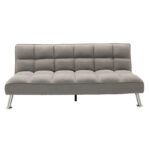 3 seater Sofa-bed Rebel with fabric in light grey color 189x92x82cm - Слика 2
