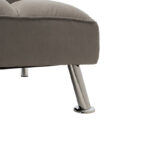 3 seater Sofa-bed Rebel with fabric in light grey color 189x92x82cm - Слика 5