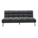 3 seater sofa-bed Rebel with fabric in dark grey color 189x92x82cm - Слика 2