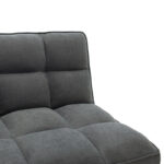 3 seater sofa-bed Rebel with fabric in dark grey color 189x92x82cm - Слика 4