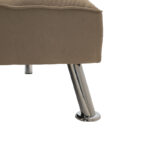 3 seater sofa-bed Rebel with fabric in beige-brown color 189x92x82cm - Слика 6
