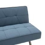 3 seater sofa-bed Travis with fabric in light blue color 175x83x74cm - Слика 5